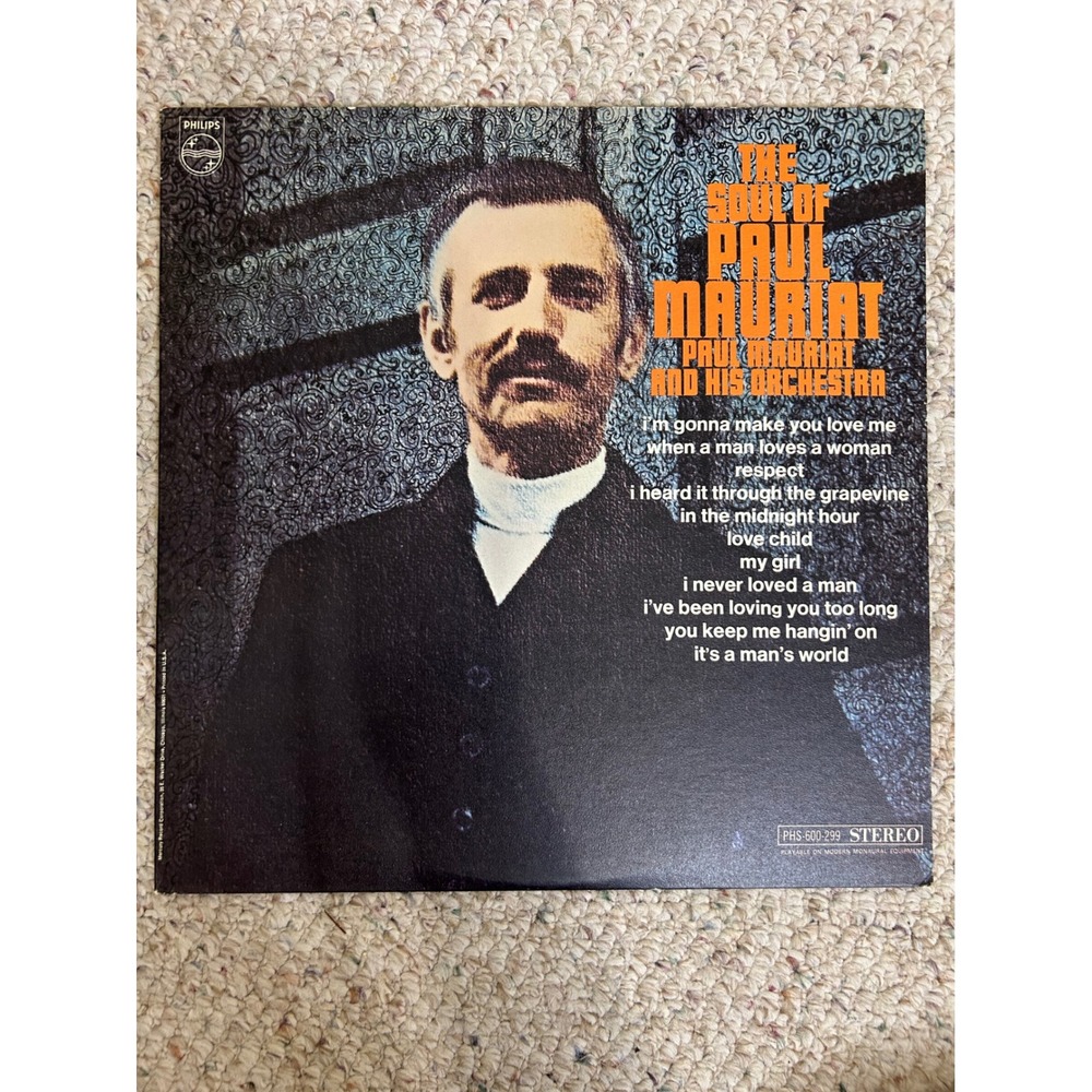 The Soul of Paul Mauriat and His Orchestra Vinyl LP Philips PHS-600-299 Stereo